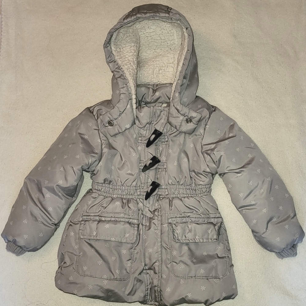Old Navy Frost Free Puffer Hooded Jacket, Size 3T
